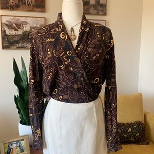 Dana Buchanan 100% Silk Blouse